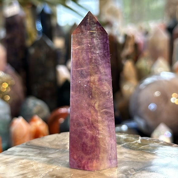 Rainbow Fluorite Crystal Point! - Picture 8 of 11
